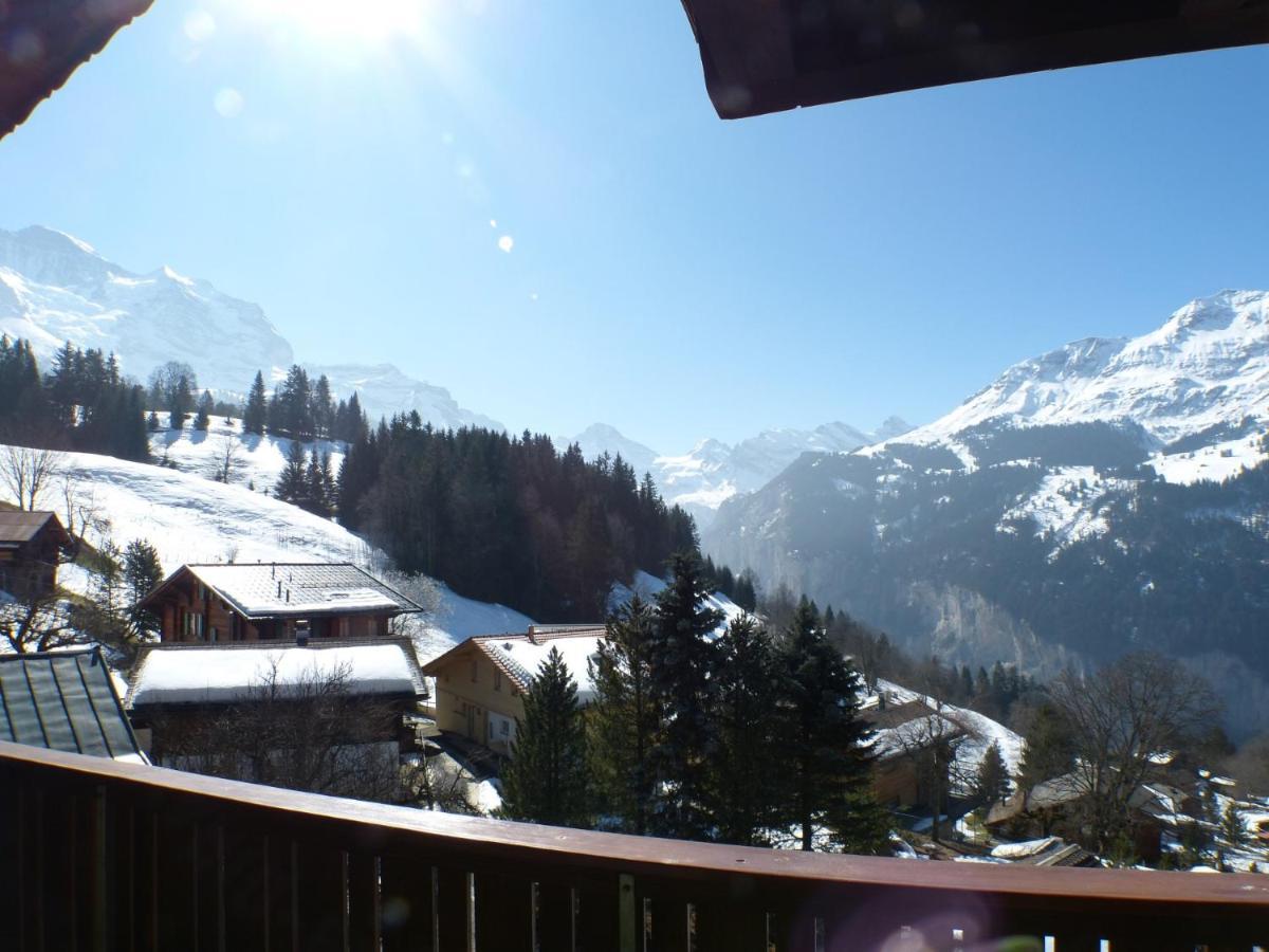 Chalet Eigersunne 2 Wengen Buitenkant foto